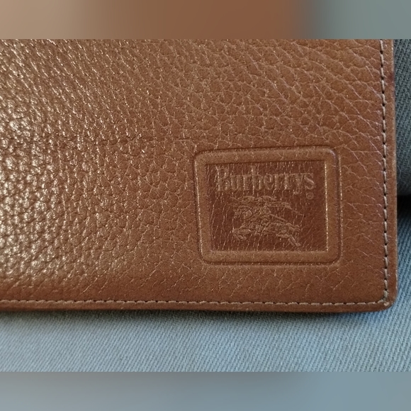 VINTAGE BURBERRYS OF LONDON BI-FOLD LONG SOFT LEATHER WALLET ~ AUTHENTIC ~ NICE! - Picture 6 of 14